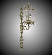 American Brass & Crystal WS2187-01G-PI - Three Light Wall Sconce